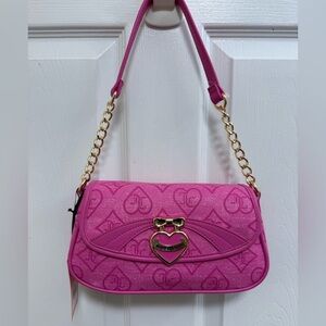 NWT Juicy Couture Pink Precious Moments Flap Shoulder Bag